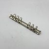6 ring binder mechanism nickel plated metal for office file folder